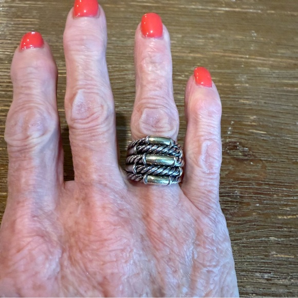 David Yurman Metro 5 row ring - Picture 4 of 7